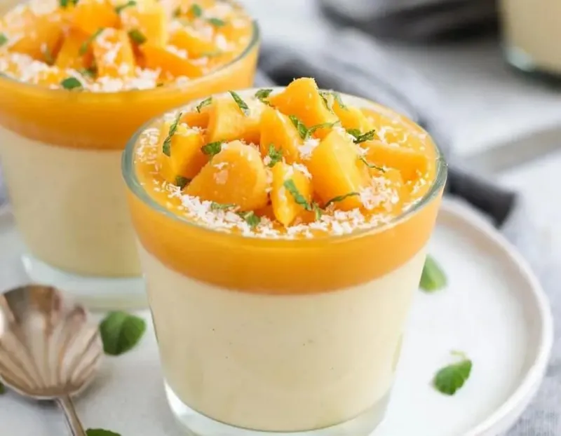 Cách làm Panna Cotta xoài