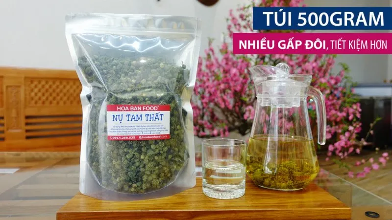 Nụ tam thất đóng gói