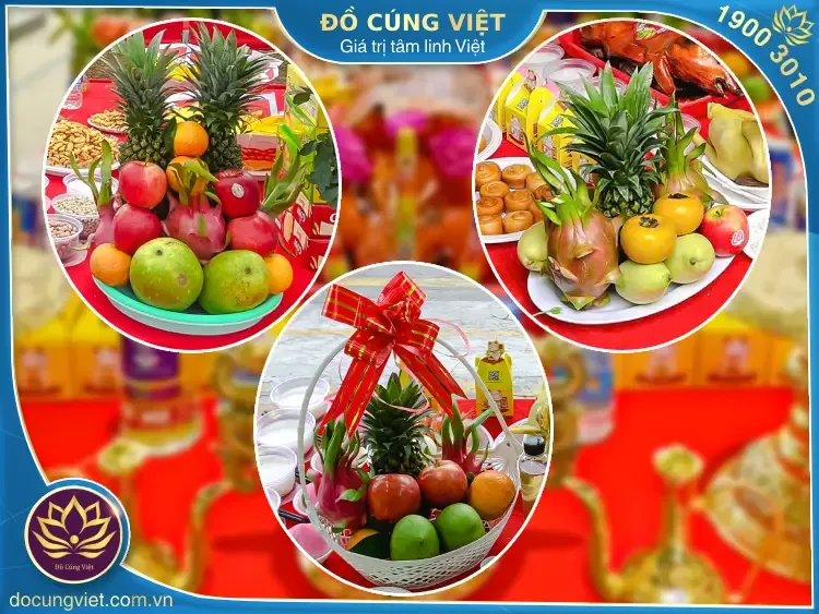 Sắp xếp mâm ngũ quả khai trương