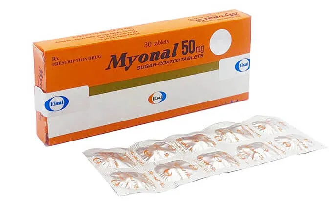 Alt: Hình ảnh thuốc Myonal 50mg