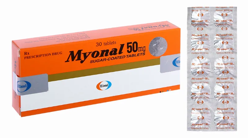 Alt: Hình ảnh vỉ thuốc Myonal 50mg