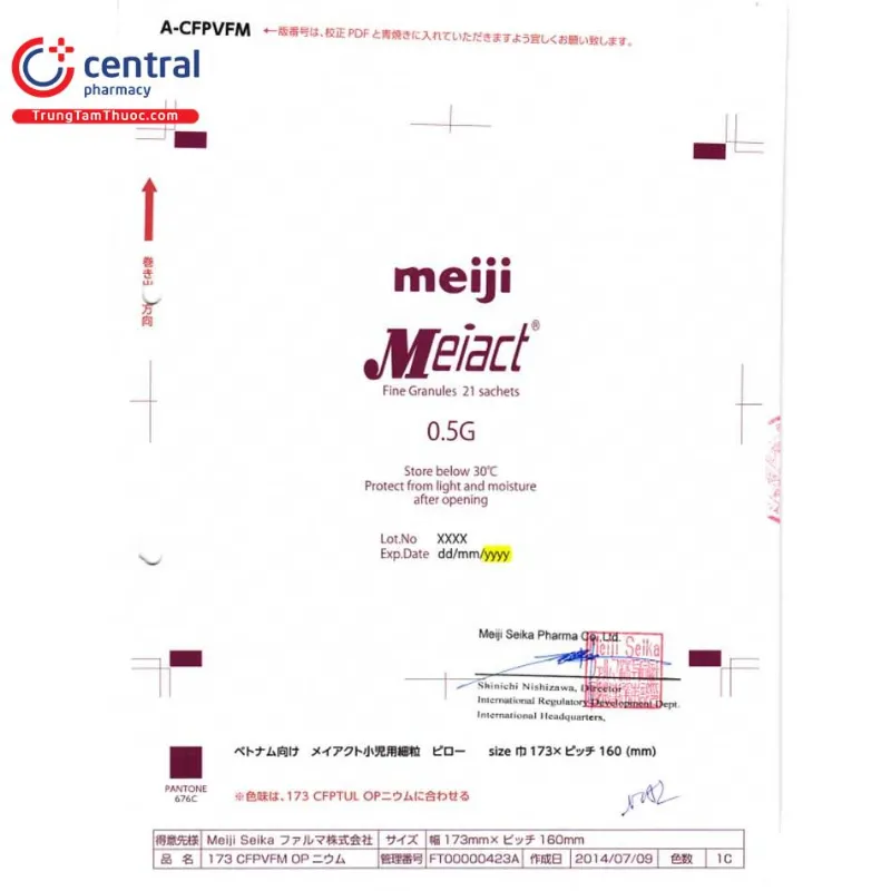 meiact fine granules 50 mg 6 R7003