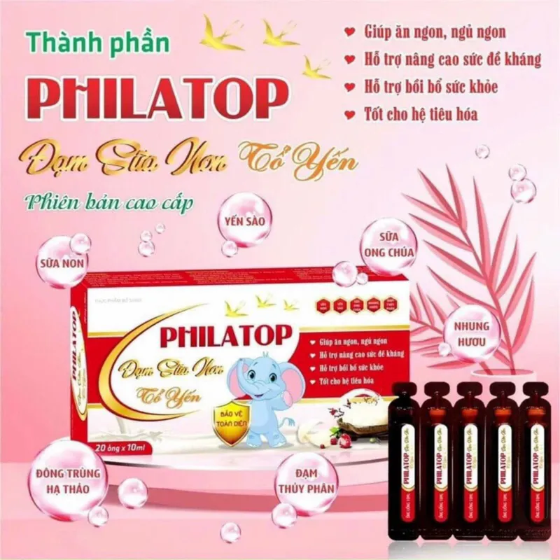 Hộp Philatop Đạm Sữa Non Tổ Yến